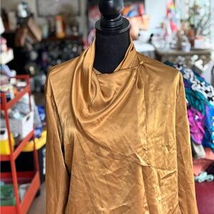 Breckenridge Gold Satin Blouse